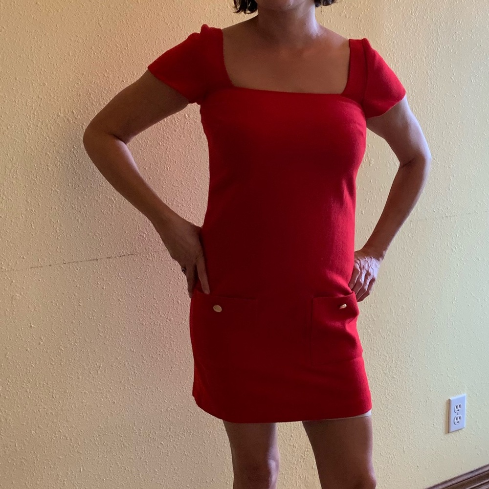 Leona red dress